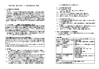 令和6年度いじめ防止基本方針