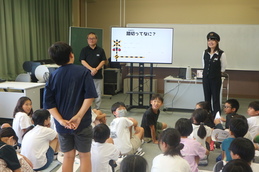 踏切の注意喚起出前授業３